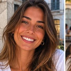 Sorriso após branqueamento dentário