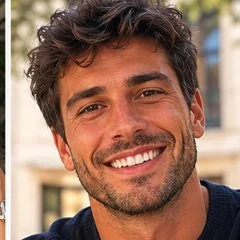 Sorriso branco e saudável